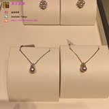日本代购直邮MIKIMOTO御木本新款单颗海水珍珠钻石镶嵌吊坠项链