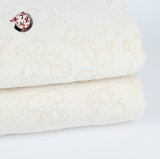 有机棉 夹棉布料 卡通提花彩棉空气层 保暖内衣 睡袋 柔软舒适