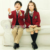 高端定制韩版校服童装中小学生制服幼儿园园服英伦学院风西服套装