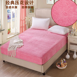 纯色夹棉床笠单件加厚欧式高档防滑防尘保暖床罩席梦思保护套床单