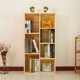 定做实木学生书柜架自由组合收纳格子柜松木简易书柜置物柜小柜子