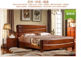 欧式床实木双人床单人床1.8米1.5现代中式大床婚床休闲橡木床