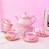欧式咖啡具套装简约陶瓷茶具整套礼盒装英式下午茶杯碟壶结婚礼物
