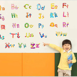 可移除墙贴纸 娃娃英文字母 墙纸贴墙贴画儿童房教室布置幼儿园