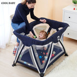 coolbaby婴儿床 欧式可折叠游戏床 多功能宝宝床 便携婴儿摇篮床