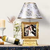 包邮相框台灯欧式奢华婚房灯创意客厅卧室床头灯新婚礼物情侣礼品