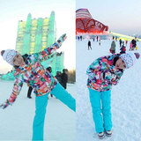 2015冬正品GSOU  SNOW滑雪服 女单板双板套装韩国加厚防风滑雪衣