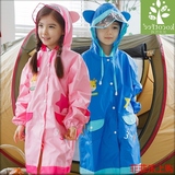 韩国KK树儿童雨衣男童女童雨衣透气小孩宝宝雨披带书包位学生雨衣