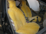 冬季汽车羊毛坐垫单个短毛整张皮澳毛羊剪绒毛车垫子前排单座包邮