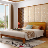 卧室成套家具组合套装现代新中式橡木床1.5实木双人床1.8米 婚床