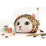 现货韩国Jetoy可爱猫咪化妆包 创意多功能数码收纳包 女士手拿包