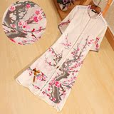 中国风2016夏季新款女装立领梅花刺绣宽松中长空调衫披风丝棉外套