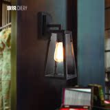 美式复古壁灯 北欧床头灯创意艺术咖啡厅酒吧个性loft工业壁灯