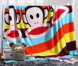 大嘴猴毛毯夏季法莱绒法兰绒单双人卡通珊瑚绒毯床单夏天薄款盖毯