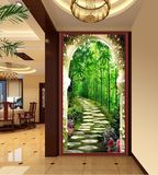 新款5D客厅贴钻石画满钻玄关欧式花卉竖版魔方钻十字绣走廊砖石秀