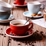 极有家发现创意陶瓷咖啡杯欧式简约卡布奇诺咖啡杯碟套装拿铁杯