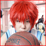 三原色 黑子的篮球 赤司征十郎 红色翻翘短发cosplay假发