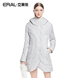 艾莱依2015秋冬季新款专柜正品修身显瘦中长款羽绒服女ERAL6045D
