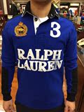 美国代购 polo ralph lauren 保罗 男士加厚条纹长袖POLO衫