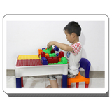 婴幼儿环保多功能学习桌积木桌游戏桌益智玩具儿童玩具台兼容乐高