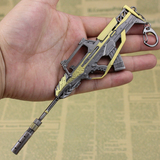 NZ玄武枪模型 逆战神兽武器挂件 玄武95式合金钥匙扣19cm 包邮