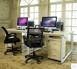上海厂家直销2468人钢木结构组合简约欧式工作卡位办公室电脑桌椅
