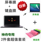15.6寸笔记本电脑 神舟战神Z6-SL7 GT 键盘膜 高清磨砂屏幕贴膜