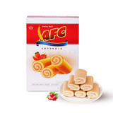 【天猫超市】越南进口AFC草莓味瑞士卷90g/包 好吃的饼干零 特产