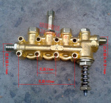 铜泵头高压清洗机QL280 380HM388型洗车机洗车泵配件铜块泵体