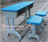 幼儿园专用教学塑钢课桌椅单人双人塑料钢学习课桌椅塑钢桌