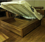 品牌家具 板式实木床 现代新中式1.8/1.5米双人储物液压高箱大床