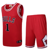 NBA篮球服套装男公牛队球衣篮球背心定制队服中学生训练服比赛服