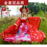 女孩芭比娃娃仿真人芭比古代装中国新娘高端娃娃仙子儿童玩具女孩