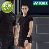 尤尼克斯羽毛球服女 套装套裙2016新款夏短袖 yy圆领训练速干衣服