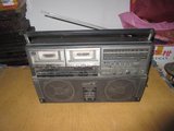 热卖日本原装夏普GF-888型老收音机双卡老式录音机可收藏.橱窗摆