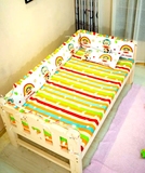全棉儿童床帏可拆洗婴儿床围定做宝宝纯棉透气三面床围床品套包邮