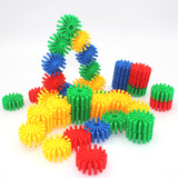 儿童齿轮塑料拼插积木4幼儿园桌面2-3-5-6周岁男宝宝益智玩具女孩