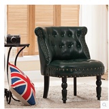 欧美式复古单双人沙发皮布艺时尚椅子小户型客厅卧室咖啡厅会所