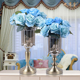 新古典欧式时尚客厅电视柜玄关餐厅样板房间软装饰品花瓶花艺摆件