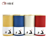 台湾茶叶包装干货坚果环纸罐牛皮纸罐木盖罐圆罐纸筒通用松木散茶