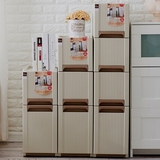 收纳柜可移动抽屉式宜家储物柜日式房间厨房收纳夹缝柜+窄柜