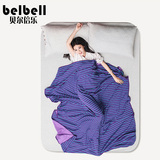 belbell全棉针织盖毯 纯棉毛巾被毯夏凉被天竺棉空调被儿童午睡毯