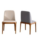 高档北欧实木餐椅 现代简约水曲柳餐椅 设计师布餐椅 宜家日式