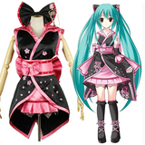 诺琪动漫服装VOCALOID初音未来miku樱花和服洛丽塔女装cosplay服