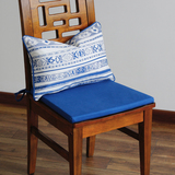汉尚 中式椅垫加厚餐椅红木沙发坐垫布艺可拆洗简约纯色定做垫子