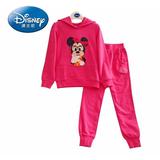 迪士尼专柜正品女童运动套装长袖外套2016秋新款中大儿童两件套