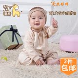 童泰新款婴儿衣服纯彩棉立领哈衣新生儿对开爬服男女宝宝连体衣