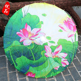 油纸伞古典cos伞防雨桐油伞舞蹈演出道具 中国风传统装饰伞荷花图