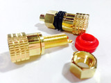 音响音箱喇叭功放电源接线柱纯铜接线端子锂电池输出插头插座
