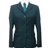 中国邮政工作服制服邮局工装墨绿女士长袖外套长裤套装衬衫领节